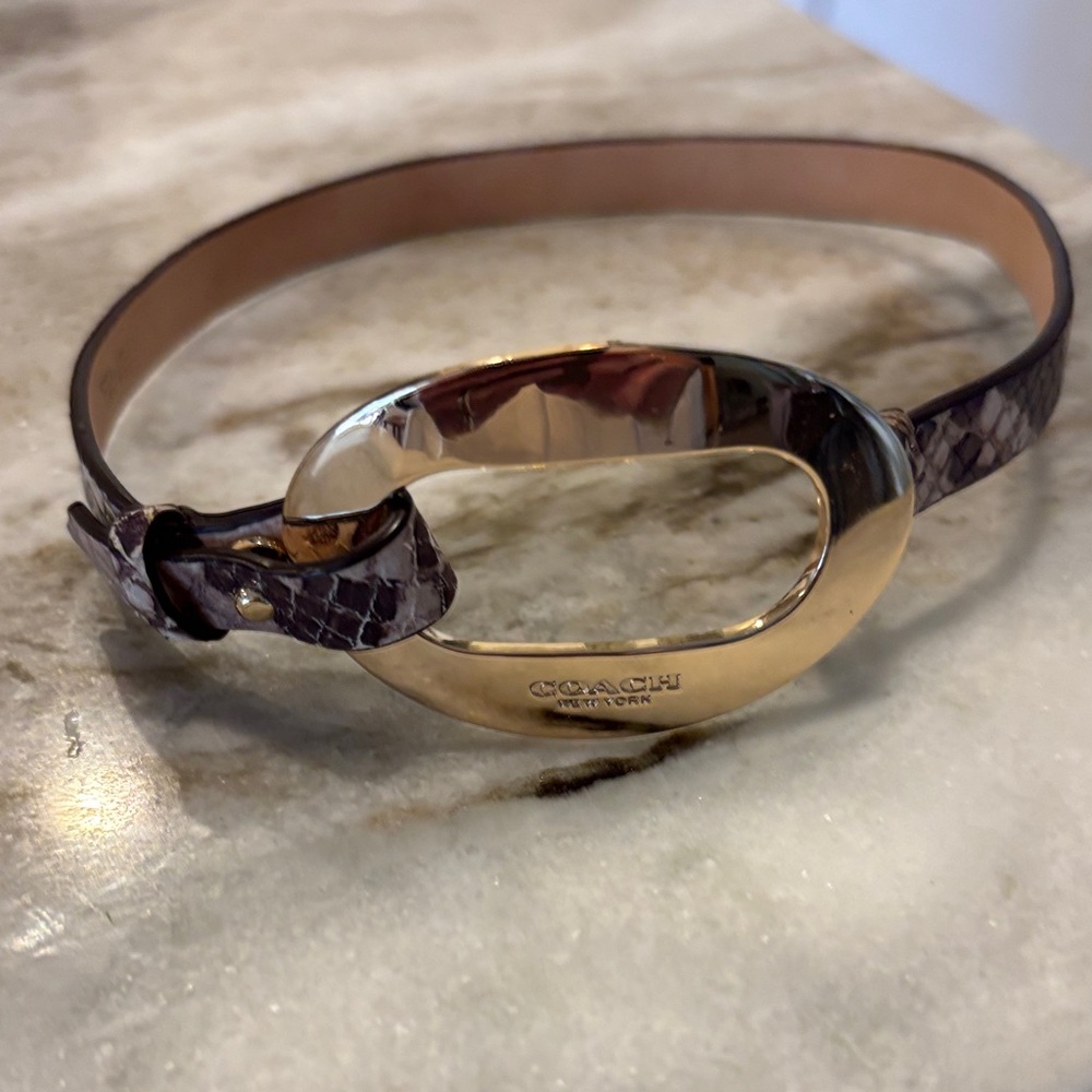 Coach Gold and Brown Women's jewelry.